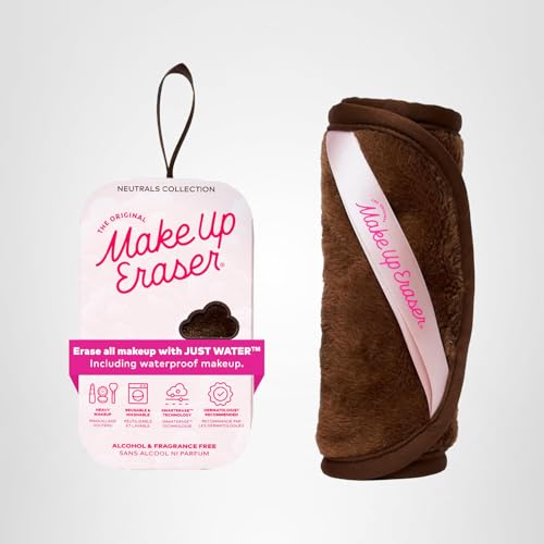 The Original MakeUp Eraser PRO, Effortlessly Remove All Makeup Using Only Water, Including Waterproof Mascara, Eyeliner, Foundation, Lipstick, Sunscreen,and More! Mocha, 1ct.