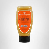 Thumbnail for Wedderspoon Raw Manuka Honey, Unpasteurized, Genuine New Zealand Honey, Multi-Functional, Non-GMO Superfood, Convenient Squeeze Bottle, KFactor 16, 12 Ounce