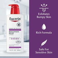 Thumbnail for Eucerin Roughness Relief Body Lotion for Extremely Dry, Rough Skin, Urea Enriched Body Moisturizer, 16.9 Fl Oz Bottle