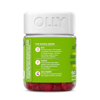 Thumbnail for OLLY Daily Energy Gummy, Caffeine Free, Vitamin B12, CoQ10, Goji Berry, Adult Chewable Supplement, Tropical Flavor - 60 Count