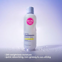 Thumbnail for eos Cashmere Body Oil, Vanilla Cashmere, 24 Hour Moisture, Plant-Based Squalane to Soothe, Soften And Smooth Dry Skin, Body Oil, 6 fl oz