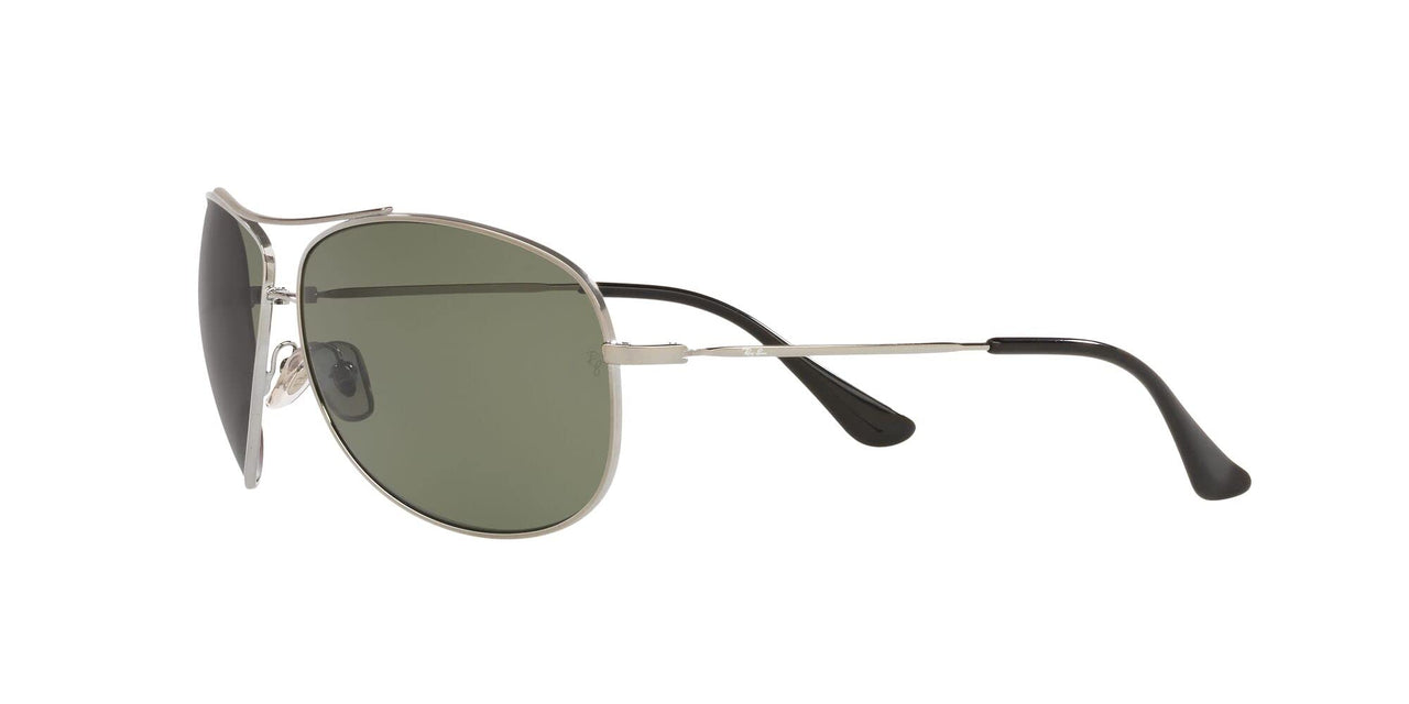 Ray-Ban RB3293 Metal Aviator Sunglasses, Gunmetal/Polarized Green, 63 mm