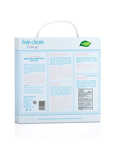 Image 2 of Live Clean Baby Gentle Moisture Skincare Essentials Gift Set, 4-Piece