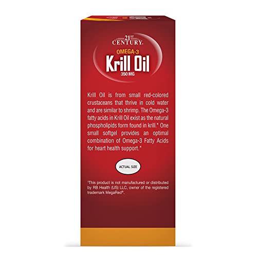 21st Century Krill Oil, 350 mg, 60 Softgels