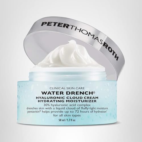 Peter Thomas Roth | Water Drench® Hyaluronic Cloud Cream Hydrating Refillable Moisturizer | Hyaluronic Acid Cream For All Skin Types, Line-Smoothing, Fragrance-Free