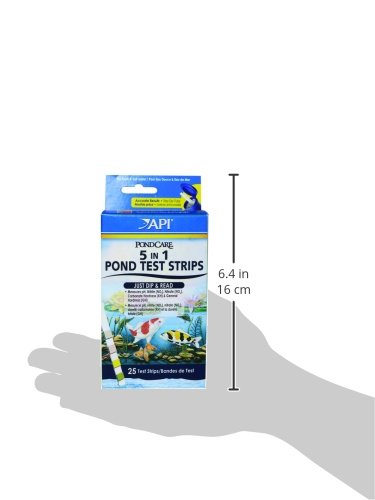 API POND 5 IN 1 POND TEST STRIPS Pond Water Test Strips 25-Count