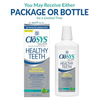 Thumbnail for CloSYS Silver Healthy Teeth Anti-Cavity Oral Rinse, 32 Fl Oz (Pack of 2), Fluoride Mouthwash For Adults, Non-Burning, Non-Irritating