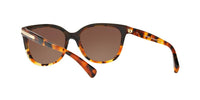 Thumbnail for COACH HC8132 Sunglasses, Black Tortoise Gradient/Brown Gradient Polarized, 57 mm