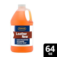 Thumbnail for Farnam Leather New Easy-Polishing Glycerine Saddle Soap and Leather Saddle Cleaner, Protects and Preserves Leather, Cleans, Conditions and Polishes, 64 Oz.