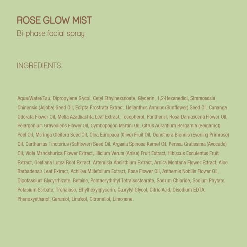 Pixi Beauty Rose Glow Mist | All-Over Mist For Luminous Complexion | Set & Refresh Makeup | Hydrate Skin With 21 Natural Oils (2.7 Fl Oz.)