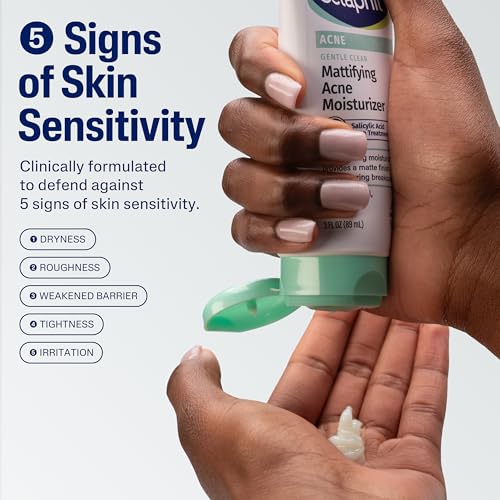 Image 2 of Cetaphil Face Moisturizer, Gentle Clear Mattifying Acne Moisturizer With 0.5% Salicylic Acid, 3oz (Pack of 12)