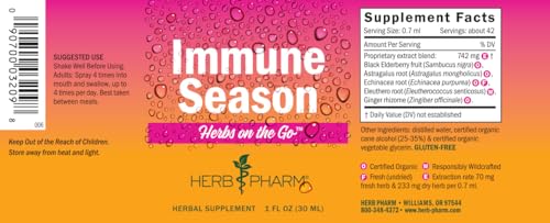 Herb Pharm Herbs on The Go Portable Spray: Immune Season, 1 Ounce