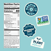 Thumbnail for Image 3 of Back to Nature Classic Round Crackers + Crispy Wheat Crackers + Stoneground Wheat Crackers, Non-GMO, Plant-Based Snack Cracker, Made with Whole Grains, Snack Happy