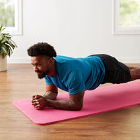 Thumbnail for Amazon Basics 1/2 Inch Extra Thick Exercise Yoga Mat with Carrying Strap for Home Workouts and Fitness, 74