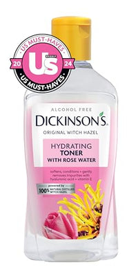 Thumbnail for Dickinson's Enhanced Witch Hazel Hydrating Toner with Rosewater, Alcohol Free, 98% Natural Formula, 16 Fl Oz (Pack of 1)