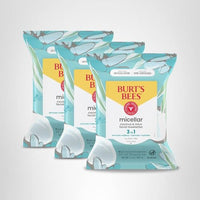 Thumbnail for Burt's Bees Coconut & Lotus Face Wipes, for All Skin Types, Micellar Makeup Remover & Facial Cleansing Towelettes, 30 Ct. (3-Pack)