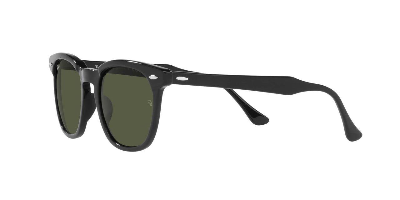 Ray-Ban RB2298 Hawkeye Square Sunglasses, Black/Green, 50 mm