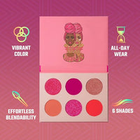 Thumbnail for Juvia's Place Palette The Sweet Pinks - Deep Fuchsia, Soft & Sweet Pink, Shades of 6, Pressed Pigments Palette, Professional Makeup, Pigmented Pan Palette, Makeup Palette for Color & Shine