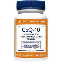 Thumbnail for The Vitamin Shoppe CoQ-10 100mg - Beneficial for Those Taking Statins – Supports Heart & Cellular Health and Healthy Energy Production, Essential Antioxidant – Once Daily (60 Softgels)