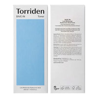 Thumbnail for Torriden Dive in Toner 300ml (10.14 fl. oz.) | pH Balancing Facial Toning Water for Dry Skin | Hyaluronic Acid, Panthenol, Allantoin