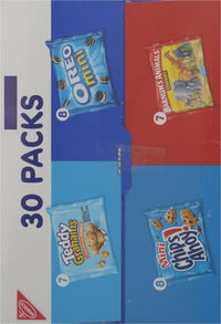 Thumbnail for Nabisco Team Favorites Variety Pack, OREO Mini, CHIPS AHOY! Mini, Teddy Grahams Honey & Barnum's Animal Crackers, Christmas Stocking Stuffers, 30 Snack Packs (Pack of 4)