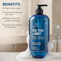 Thumbnail for Image 2 of Botanic Hearth Tea Tree & Mint Body Wash With Fresh Scent- 16 fl oz