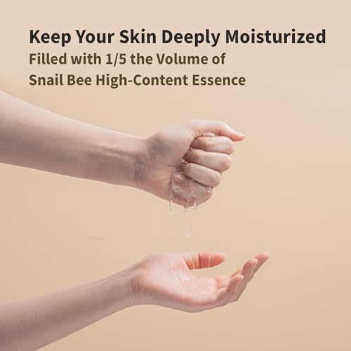 BENTON Snail Bee High Content Mask Pack (20g / 10 Sheets) - Snail Mucin Face Mask With Bee Venom | Korean Skin Care Face Mask Sheets For Moisturizing, Soothing and Nourishing (2022 Package)