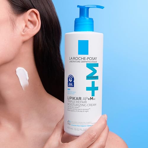 La Roche-Posay Lipikar AP+MAX Triple Repair Moisturizing Body Cream | Face & Body Lotion for Dry Skin with Shea Butter & Niacinamide | Gentle Moisturizer for Very Dry, Rough & Sensitive Skin, 400ml
