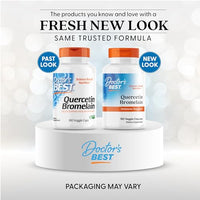Thumbnail for Doctor's Best Quercetin Bromelain, Immunity Support Capsule, Heart, Joint & Healthy Respiratory System, Non-GMO, Vegan, Gluten Free, Soy Free,180 VC
