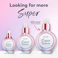 Thumbnail for Olay Super Serum - Glow Serum for Face - Activated Niacinamide, Vitamin C & E, Collagen Peptide, AHA - 5-in-1 Benefits - Brightens, Hydrates, Smooths, Firms, Evens Tone, Proactive Anti-Aging, 1.0 Oz