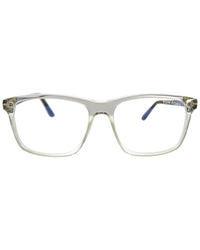 Thumbnail for Eyeglasses Tom Ford FT 5479 -B 020 grey/other, Transp. Grey W. Grey Striped Blue Horn Temples/ Bl, 56/16/145