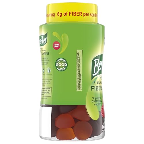 Benefiber Prebiotic Fiber Supplement Gummies for Digestive Health, Assorted Fruit Flavor - 81 Count