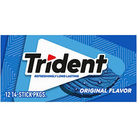 Thumbnail for Trident Flavor Sugar Free Gum Packs of 14 Pieces Total Pieces, Original, 168 Count, (Pack of 12)