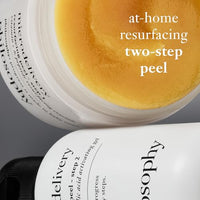 Thumbnail for philosophy microdelivery vitamin c resurfacing peel kit - with lactic acid & sunflower seed oil - two-step treatment to smooth rough texture, even skin tone and minimize the appearance of fine lines