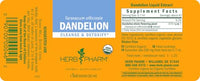 Thumbnail for Herb Pharm Certified Organic Dandelion Liquid Extract for Cleansing and Detoxification, Organic Cane Alcohol, 1 Ounce