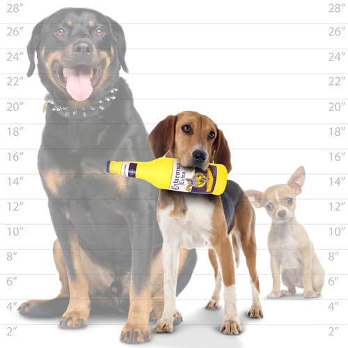 SILLY SQUEAKERS - Beer Bottles - Dog Toy - 100% Vinyl. Made Durable & Strong. Novelty Play Toy. Many Bottles to Choose from and They Float (Cataroma, Single)