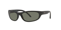 Thumbnail for Ray-Ban Men's RB4033 Predator Rectangular Sunglasses, Matte Black/Polarized Green, 60 mm