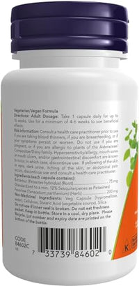 Thumbnail for Now Butterbur Extract 75mg 60 Veg Capsules
