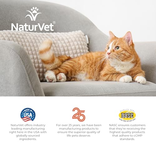 NaturVet – Digestive Enzymes for Cats Plus Probiotics – 60 Soft Chews – Helps Support Diet Change & A Healthy Digestive Tract – Aids in The Absorption of Vitamins & Minerals – 30 Day Supply