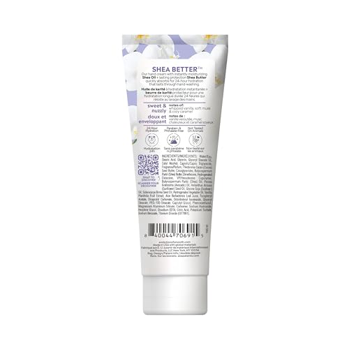 eos Shea Better Hand Cream - Vanilla Cashmere Hand Lotion | Instant Hydration + Lasting Protection | 2.5 oz