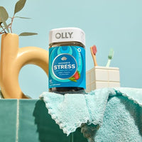 Thumbnail for OLLY Goodbye Stress Gummy, GABA, L-Theanine, Lemon Balm, Stress Relief Supplement, Berry - 60 Count