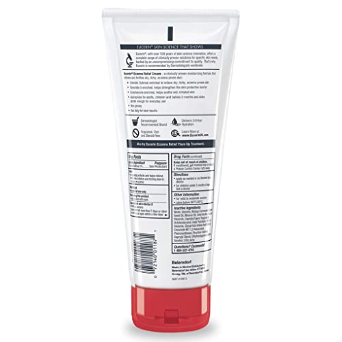 Eucerin Eczema Relief Body Cream, Eczema Cream with Colloidal Oatmeal, Ceramide-3 and Licorice Root Extract, 14 Oz Tube