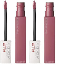 Thumbnail for Maybelline New York Super Stay Matte Ink Liquid Lipstick, Long Lasting High Impact Color, Up to 16H Wear, Lover, Mauve Neutral, 0.17 fl.oz (Pack of 2)