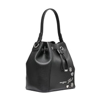 Thumbnail for Karl Lagerfeld Paris Adele Bucket Bag, Black/Silver