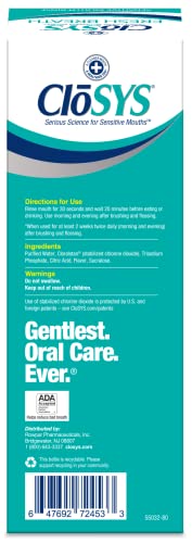 Thumbnail for CloSYS Mouthwash, 32 Ounce, 2 Count, Fresh Breath Mouthwash, Gentle Mint, Alcohol Free, Dye Free, pH Balanced Mouth Wash, Helps Soothe Entire Mouth, Fights Bad Breath