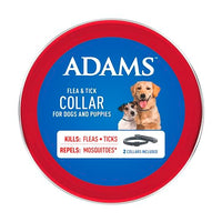 Thumbnail for ADAMS Flea & Tick Collar for Dogs & Puppies, Flea Collar for 12 Month Prevention, Kills Fleas, Ticks & Repels Mosquitoes, Excluding California, One Size Fits All Dogs & Puppies, 2 Count