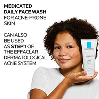 Thumbnail for La Roche-Posay Effaclar Medicated Gel Cleanser, 2% Salicylic Acid Cleanser + LHA + Glycerin, Foaming Acne Face Wash, Helps Clear & Prevent Acne Breakouts, Oil Free, Targets Excess Oil