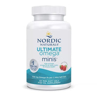 Thumbnail for Nordic Naturals Ultimate Omega Minis, Strawberry Flavor - 60 Minis Soft Gels - 1120 mg Omega-3 - High-Potency Fish Oil Supplement - EPA & DHA - Promotes Brain & Heart Health - 30 Servings