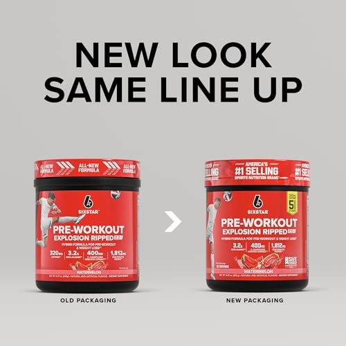 Six Star Pre-Workout Explosion, Watermelon (30 Servings) - Preworkout Energy Powder Supplement for Men & Women - Pre Workout Drink Mix with Creatine & Beta Alanine - Sports Nutrition Products