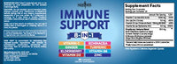 Thumbnail for NEW AGE 8 in 1 Immune Support Booster Supplement with Echinacea, Vitamin C and Zinc 50mg, Vitamin D 5000 IU, Turmeric Curcumin & Ginger, B6, Elderberry 120 Count (Pack of 2)